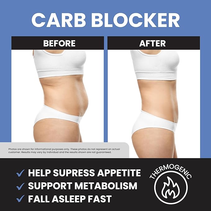 Night Time Fat Burner to Shred While You Sleep | Belly Fat Burner, Carb Blocker & Weight Loss Support Supplements | Lose Weight, Support Metabolism & Fall Asleep Fast | 120 Nighttime Diet Pills