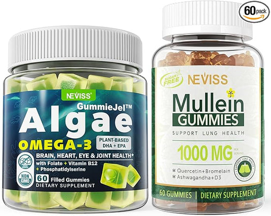 Vegan Omega 3 Gummies 1000mg + Mullein Gummies