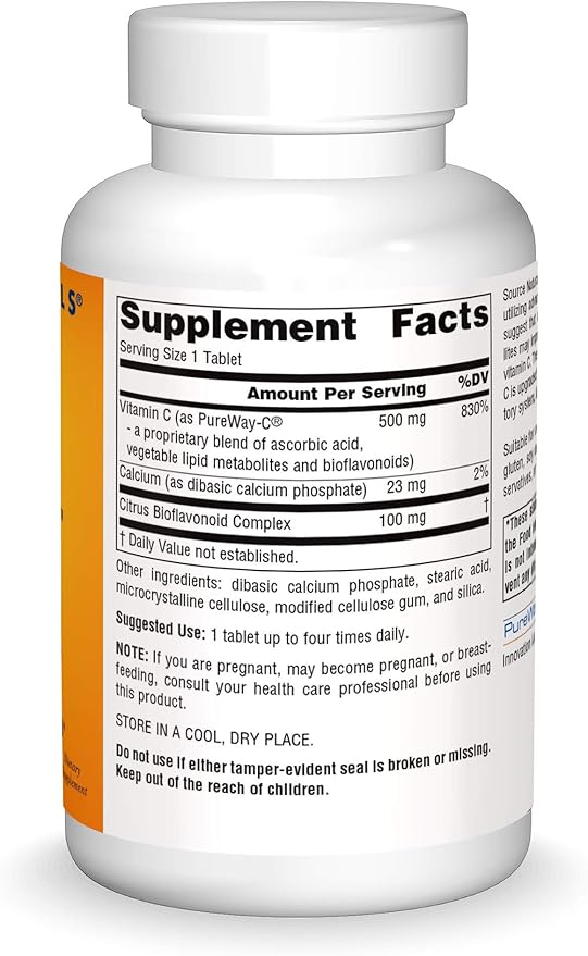 Source Naturals Metabolic C 500mg Vitamin C - 180 Tablets