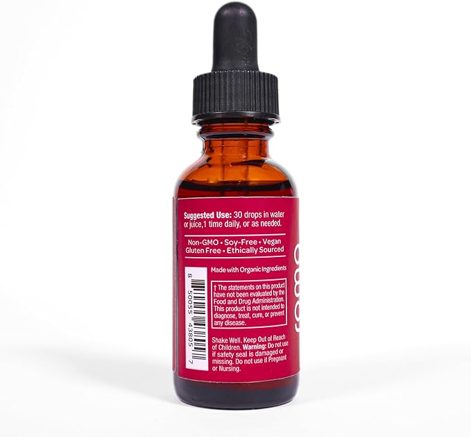 Organic Turmeric Liquid Extract, Curcumin Drops for Joint & Skin, Helps Immune Function & Clarity, Non-GMO, Gluten-Free, 1fl oz, 30ml