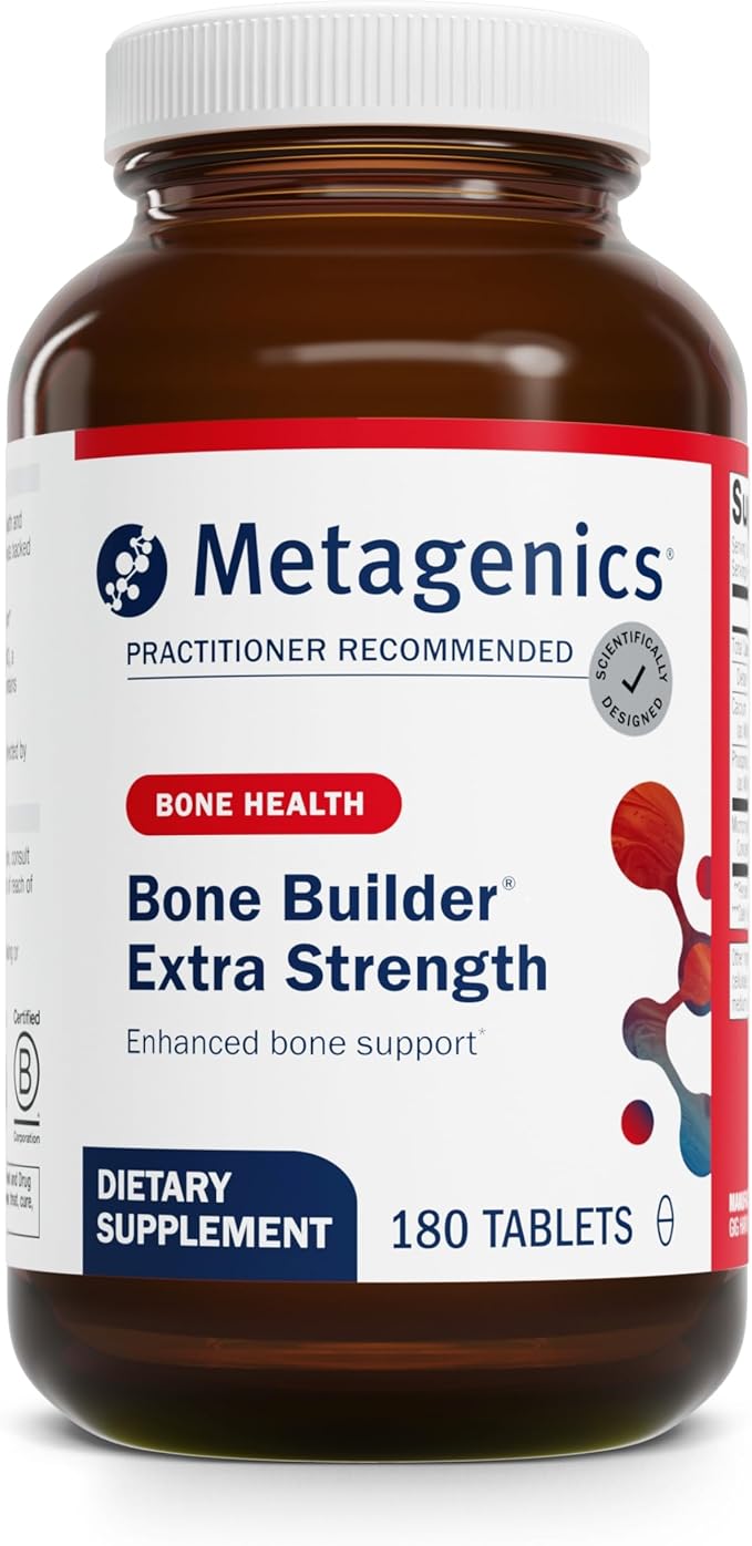 Metagenics Bone Builder Extra Strength – Enhanced Bone Support | 60 servings, 180 Count (Pack of 1)