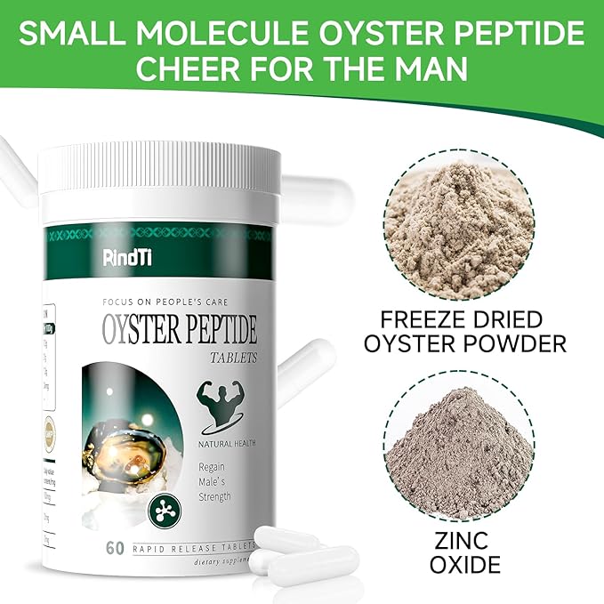 Oyster Extract,Oyster Supplements for Men & Women,60 Capsules,Oysters Extract Capsules with Zinc Powder
