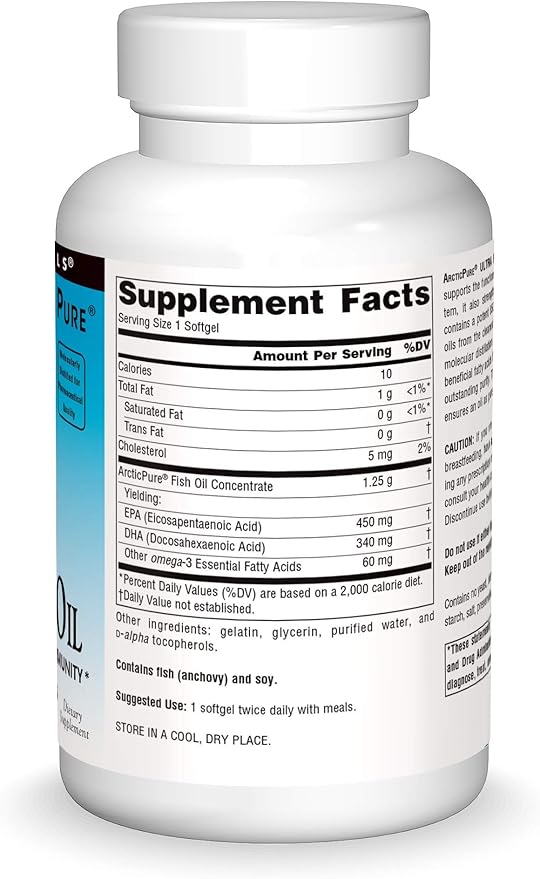 Source Naturals ArcticPure Ultra Potency 850 mg Omega-3 Fish Oil - 120 Softgels