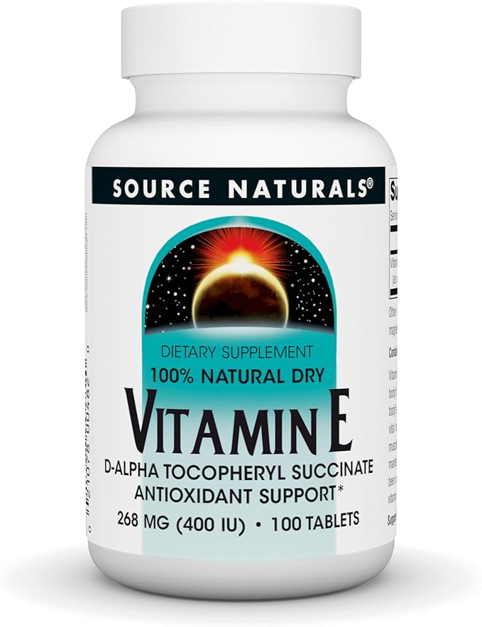 Source Naturals Vitamin E, 400 iu Fat-Soluble Antioxidant - 100 Tablets