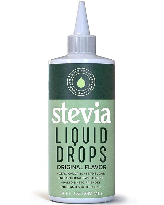 Stevia Liquid Drops, 8 Fl oz, 1823 Servings, Pure Concentrated Drops with Zero Calories & Zero Carbs, Delicious Sugar Substitute Great for Keto & Paleo Diets, by Natrisweet