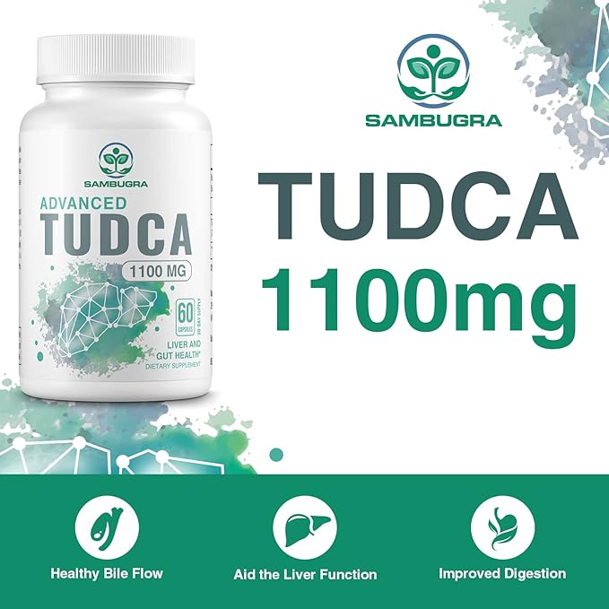 Liposomal Hyaluronic Acid Supplements 1000mg and TUDCA Liver Support 1100mg (Pack of 4)