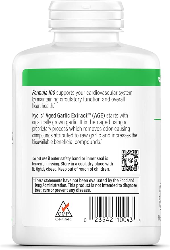 Kyolic Aged Garlic Extract Formula 100, 300 Capsules
