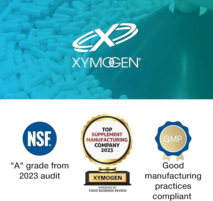 XYMOGEN OptiMag Neuro - Magnesium L Threonate Supplement with Chelated Magnesium Lysinate Glycinate - Support Brain Health & Relaxation (90 Capsules)