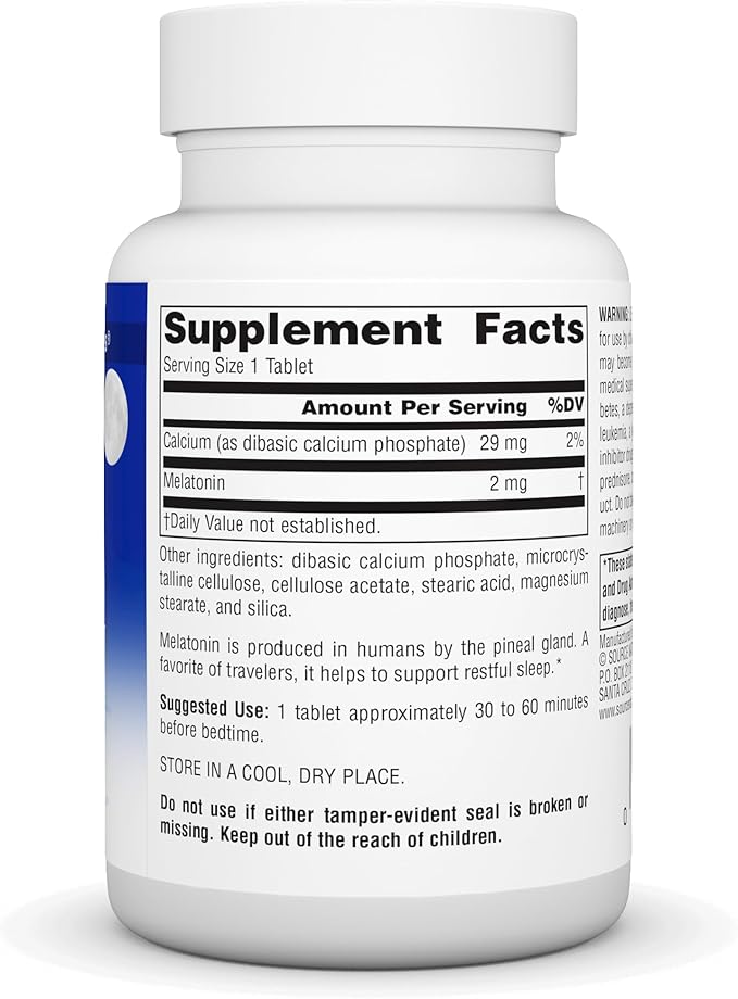 Source Naturals Melatonin 2 mg - 240 Time Release Tablets
