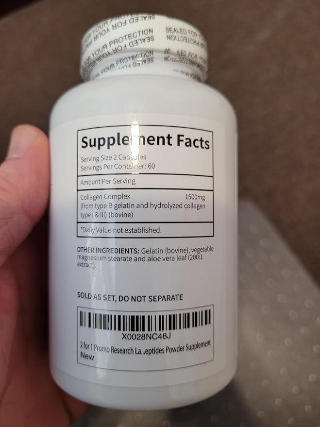 Research Labs 2 for 1 Promo 240 Collagen Pills - 6000 mg Per Day. Grass Fed Anti-Aging Support for Skin, Joints, Tendons, Bones, Hair and Nails. Paleo Friendly. Collagen Peptides Powder Supplement…