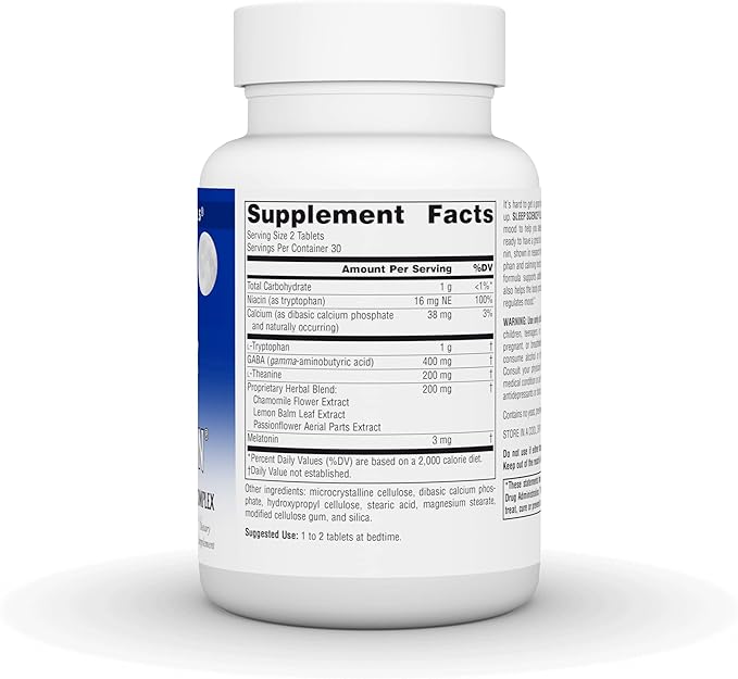 Source Naturals Sleep Science Sleep Rejuvenation, Melatonin and Tryptophan Complex for Restful Sleep Support* - 60 Tablets