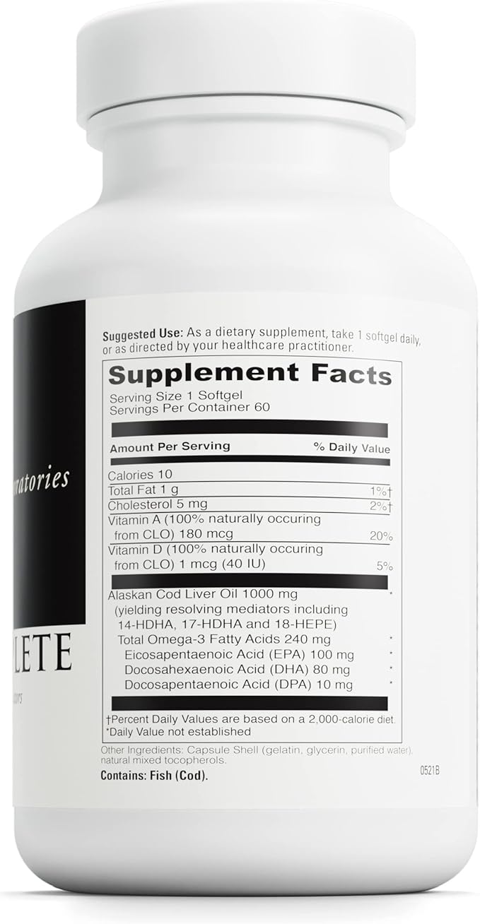 DAVINCI Labs SPM Complete - Helps Support Immune System, Digestive Health, Joint Health & More with Omega-3 Fatty Acids, Including EPA, DHA & DPA - Gluten-Free - 60 Softgels