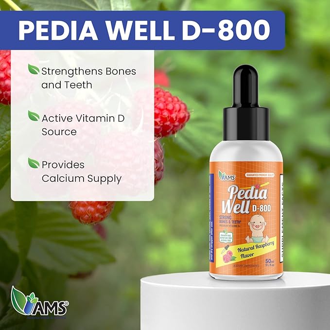 America Medic & Science PediaWell D-800 (50 mL) | Natural Vitamin D Drops