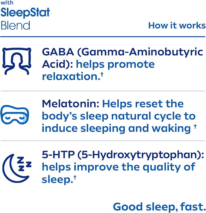 Dream Water Sleep Aid Supplement Drink; Melatonin 5mg, GABA, 5-HTP; Zero Sugar, Natural Flavors, No Added Colors, 2.5 oz Liquid Sleep Shots, Snoozeberry, 4-Count