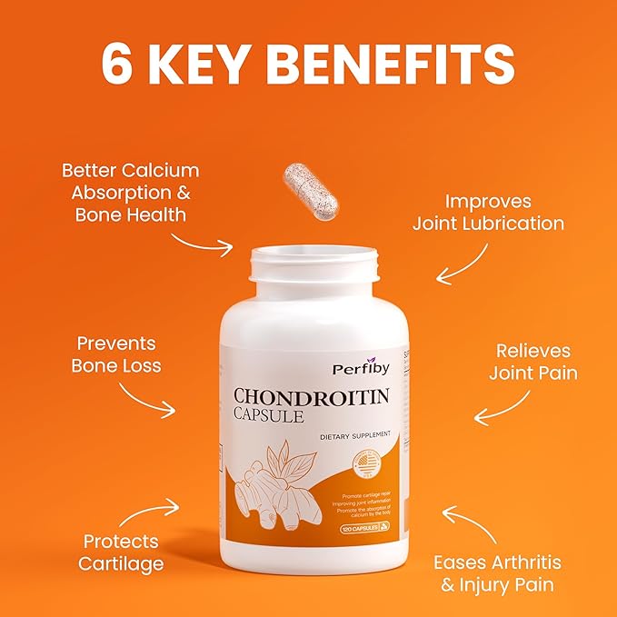 Glucosamine Chondroitin and MSM with Elderberry Extract - Joint Support & Immune Health Supplement, 120 Capsules, 60 Day Supply