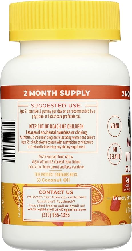 MARYRUTHS Vitamin D3 STRWBRY ORAN