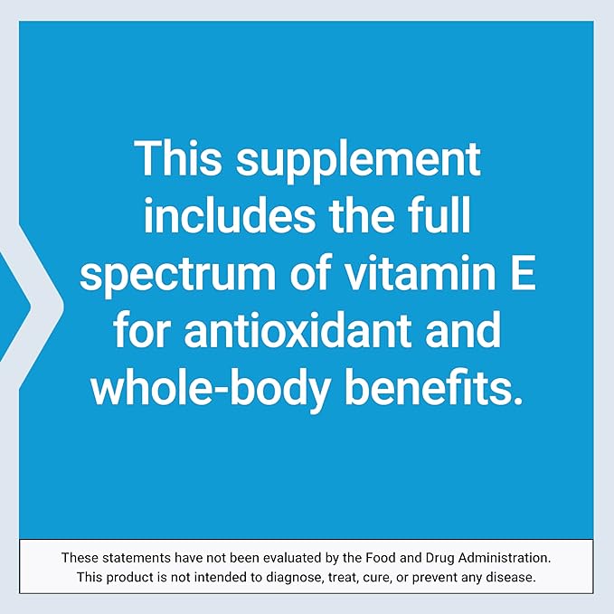 Life Extension Gamma E Mixed Tocopherols & Tocotrienols – Complete Vitamin E Spectrum, Antioxidant Protection – Non-GMO, Gluten-Free – 60 Softgels