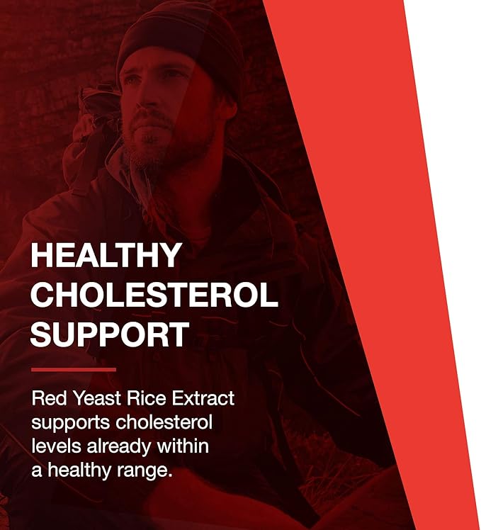 PROTOCOL FOR LIFE BALANCE Red Yeast Rice Plus - Heart Health & Liver Support - with Coenzyme Q10, Alpha Lipoic Acid & Milk Thistle Extract - Non-GMO & Soy Free - 90 Veg Caps