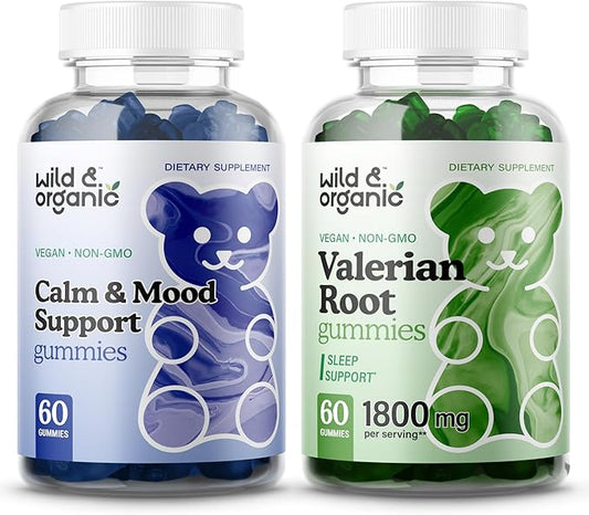 Wild & Organic Calm & Mood Gummies & Valerian Root Gummies