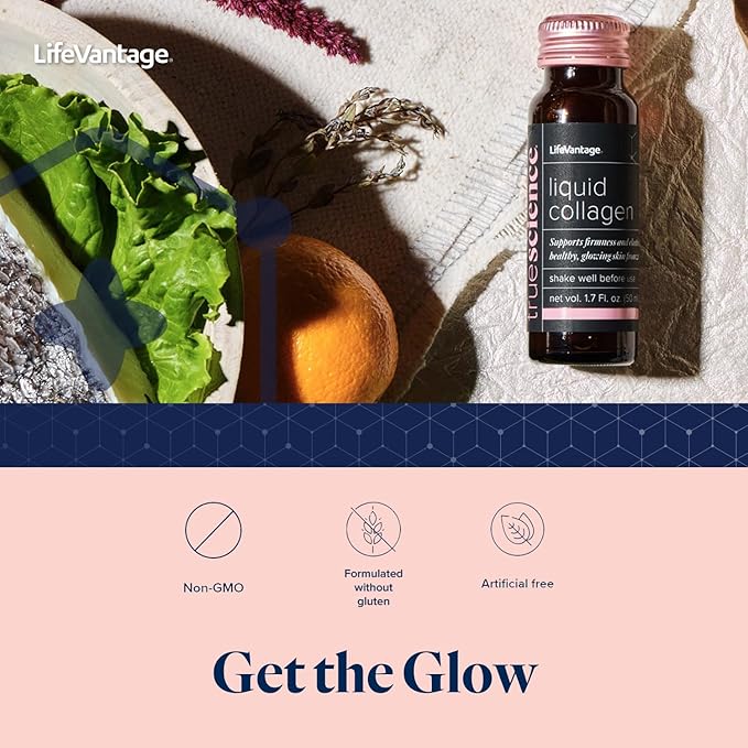 TrueScience Liquid Collagen for Glowing Skin - Collagen Activation & Replenishment Blend - Supports The Appearance of Firmer Looking Skin - 10 Bottles x 1.7 Fl. oz. (50 ml) Each