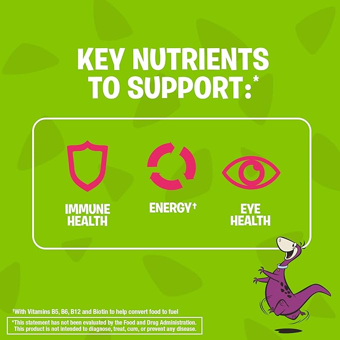 Flintstones Chewable Kids Vitamins with Iron, Multivitamin for Kids & Toddlers with Vitamin D, Vitamin C & more, 60 Count (Pack of 1)