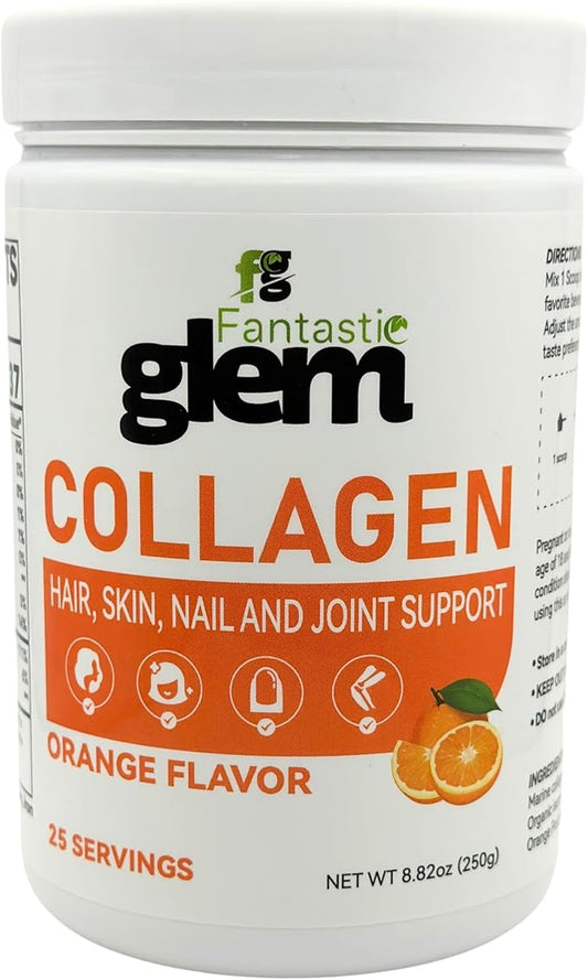 Collagen Powder – Support Skin Suppleness, Strengthens Hair Development, Helps Maintain Flexible Joints - GMO, Soy and Gluten Free - 25 Servings, 250g