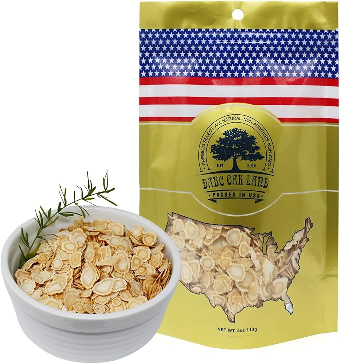 DOL American Ginseng Slices from Wisconsin (Sliced Ginseng Root Wisconsin Grown!Most People Use It to Make Ginseng Tea! Good for Health! 花旗参/西洋参 -in Bag(Small 4oz/Bag)