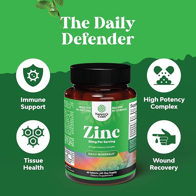 Bundle of Multi Collagen Protein Powder for Women and Men - Hair Skin and Nails Vitamins and Zinc 50mg Immune Support Supplement for Immune System to Enhance Hair Skin and Nails Vitamins