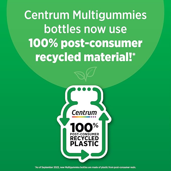 Centrum Postnatal Multivitamin Gummies with Biotin and DHA, Mixed Berry and Lemon Flavors - 60 Count, 30 Day Supply