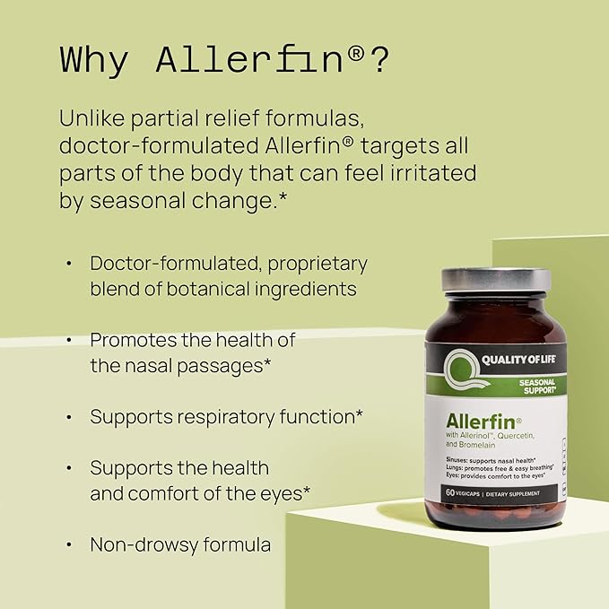 Quality of Life Immune Health Bundle - Featuring Kinoko Gold AHCC 500mg and Allerfin