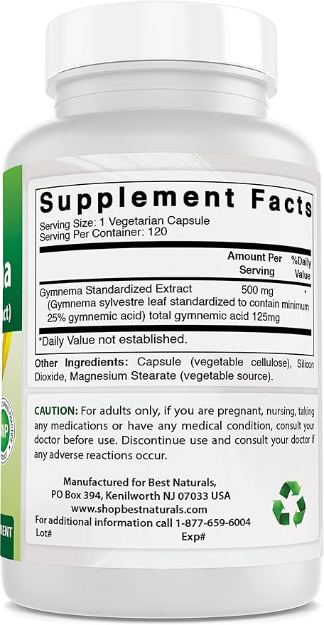 Gymnema Sylvestre Extract 500 mg & Berberine Plus 1000mg