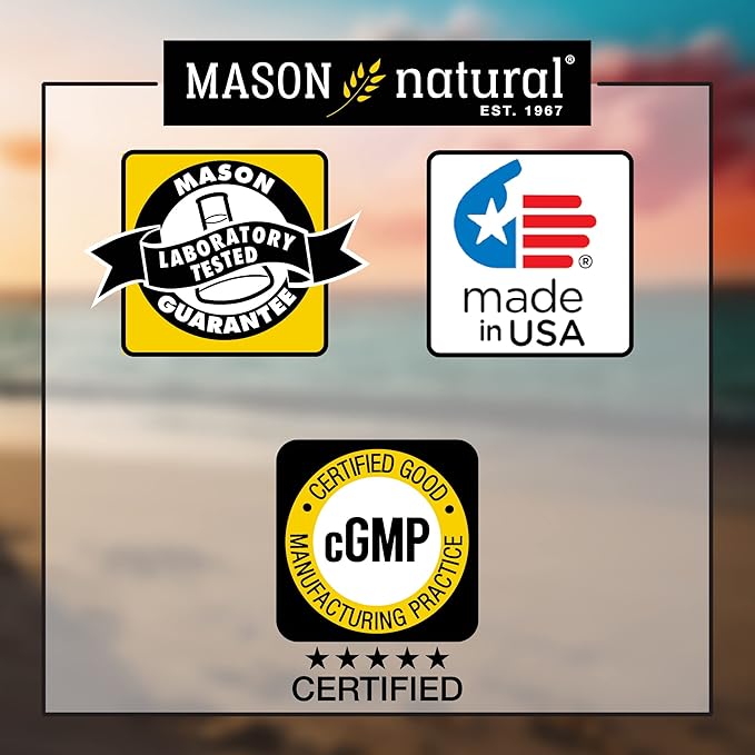MASON NATURAL Lecithin with Kelp/Vitamin B6 plus Apple Cider Vinegar - Dual Action Formula, Healthy Energy Metabolism, Promotes Liver and Reproductive Health, Promotes General Wellness, 100 Softgels