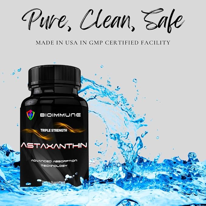 Triple Strength AstaQuil™ Astaxanthin 12mg Enhanced Absorption, 60 Softgels w/Organic Coconut Oil. Powerful Antioxidant for Eye, Joint & Heart Health.