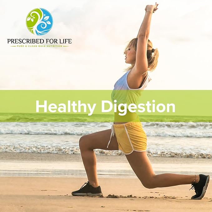 Prescribed For Life Apple Fiber Powder, Natural Apple Pectin Fiber Supplement for Digestive Health, Vegan, Non GMO, Gluten Free (1kg / 2.2lb)