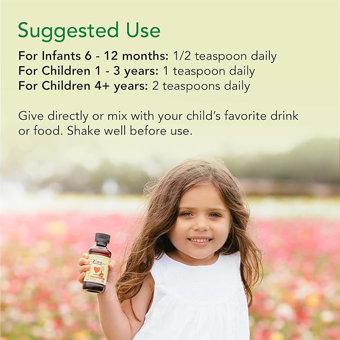 CHILDLIFE ESSENTIALS Liquid Zinc Plus - Zinc for Kids, Zinc Supplements, Zinc Drops, Pure Zinc Liquid, Toddler Zinc, Zinc Gluconate & Copper, Immune Support - Mango Strawberry, 4 Fl Oz (Pack of 3)