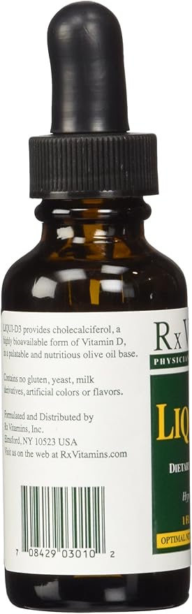 Rx Vitamins Liqui-d3 2000 Iu, 1 Fl Oz (Pack of 1)