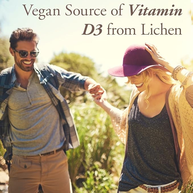 Garden of Life Organics Vegan Vitamin D3 for Women and Men, Liquid 1000 IU Per Spray, D3 Plus Omegas - Vanilla Flavor - 125 Servings - 2fl oz Liquid Whole Food D3 Vitamin Supplement