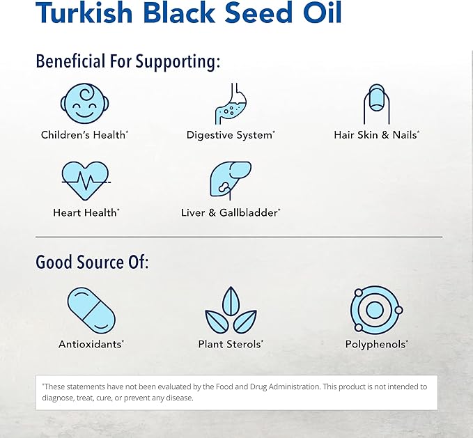 NORTH AMERICAN HERB & SPICE Black Seed Oil - 16 fl. oz. - Cardiovascular, Digestive & Immune Support - Non-GMO - 96 Servings