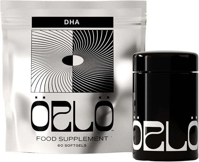 Orlo DHA - Vegan DHA Omega 3 Supplement - Triple Strength Omega3s - Plant Based DHA & EPA Fatty Acids Algae Omega-3 Oil - Krill or Fish Oil Alternative (60 Mini Softgels KIT)