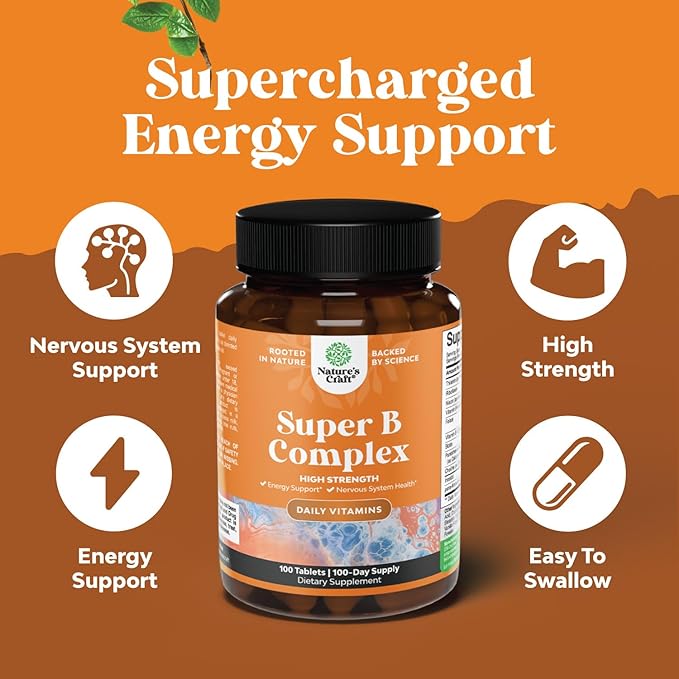 Bundle of Multi Collagen Protein Powder for Women and Men - Hair Skin and Nails Vitamins and Vitamin B Complex Adult Multivitamin for Immune Support Mood Boost and Memory Supplement for Brain Support