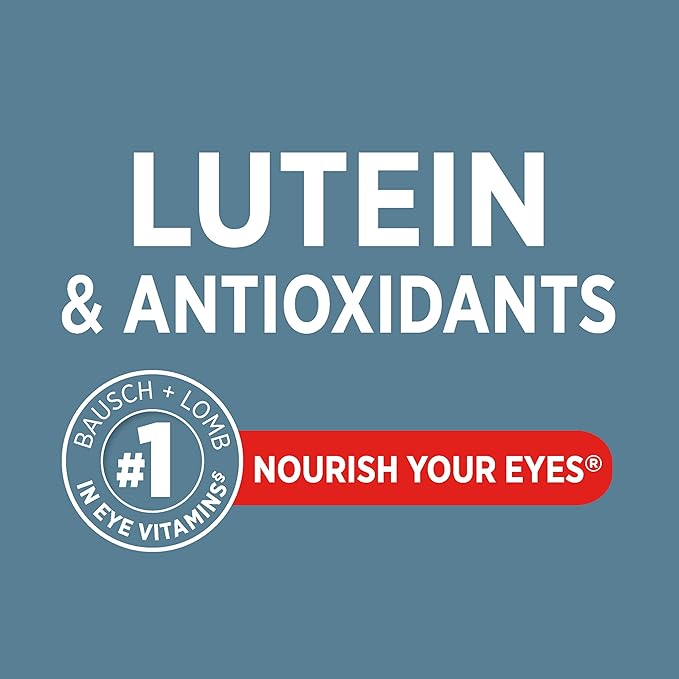 Bausch + Lomb Ocuvite Eye Vitamin and Mineral Supplement with Lutein,120 Count - Pack of 2