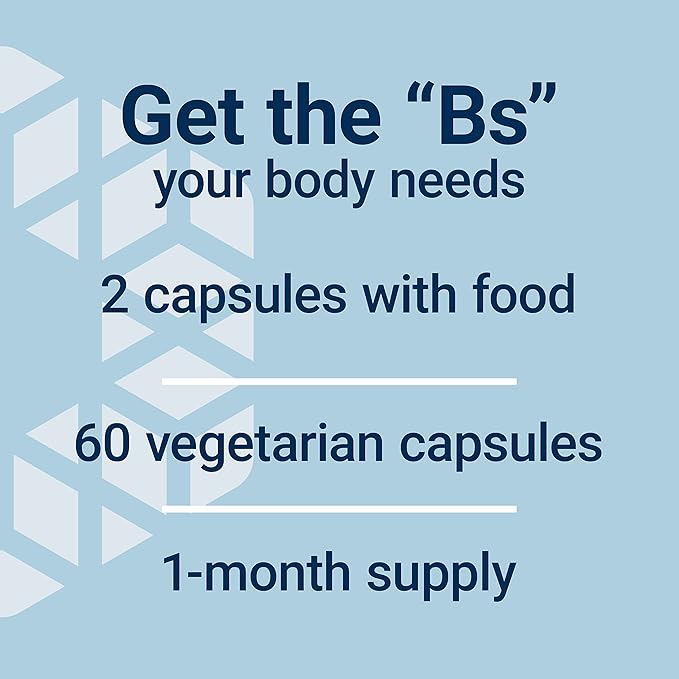 Life Extension Bioactive Complete B-Complex, Heart, Brain and Nerve Support, Healthy Energy, Metabolism, Complete B Complex, 60 Vegetarian Capsules (Pack of 2)