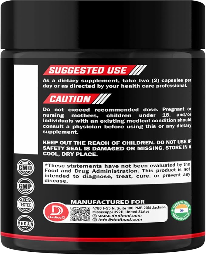 Wormwood Capsules Supplement - Extracted from Black Walnut, Cloves, Turmeric, Apple, Berberine HCl & More - 11 Ingredients combined for Immune System, Body Management & Digestion Health - 60 Capsules