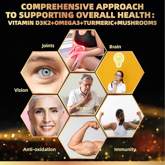 Vitamin D3 5000iu(125mcg) + Vitamin K2(MK7) Gummies with Algae Omega 3 | Maximum Strength Vitamin D3+K2 | for Bone, Teeth, Energy, Immune, Calcium Absorption - Vegan, Sugar Free,120Ct
