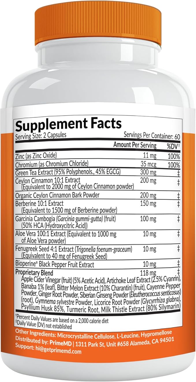 21-in-1 Berberine Supplement with Ceylon Cinnamon - Berberine 1500mg with Chromium, Bitter Melon and Green Tea Extract - Dihydroberberine Supplement for Energy & Metabolism Support, 5279 mg, 120 count