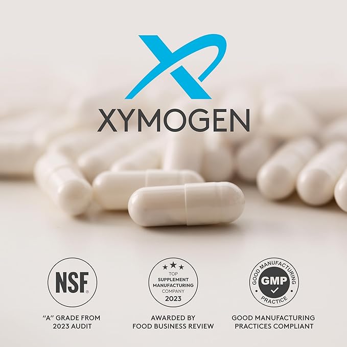 XYMOGEN S Acetyl Glutathione - Superior Absorption Acetylated Glutathione Supplement with Stomach Acid-Resistant Capsules - Healthy Aging, Cellular, Antioxidant + Immune Support (60 Capsules)