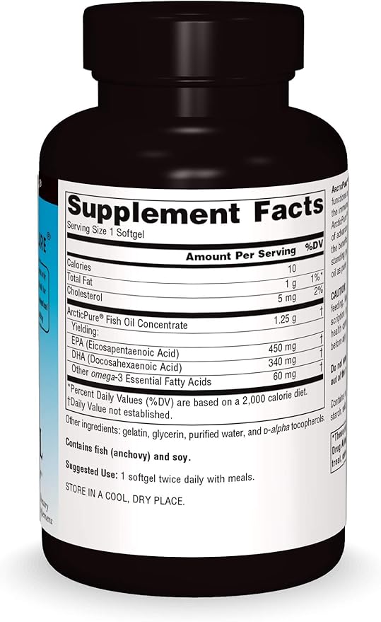 Source Naturals ArcticPure Ultra Potency 850 mg Omega-3 Fish Oil - 60 Softgels