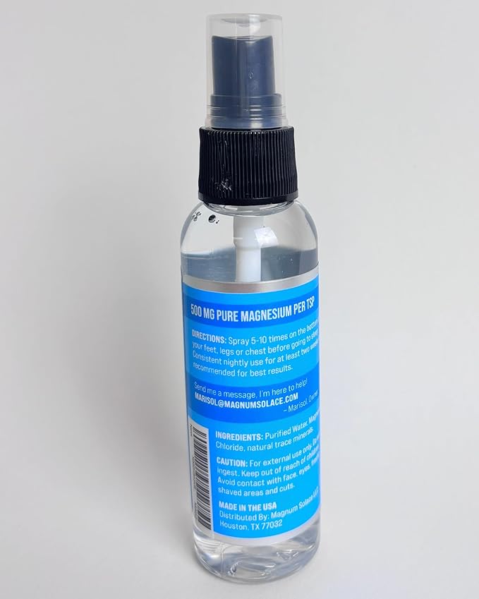 Magnesium Oil Spray - 100% Natural Magnesium Spray – Made with Dead Sea Salt, Stronger Than Magnesium Lotion and Magnesium Cream