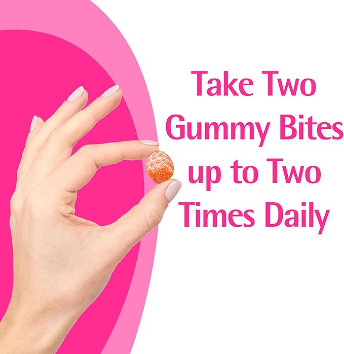 Caltrate Gummy Bites 500 mg Calcium and Vitamin D Supplement, Black Cherry, Strawberry, Orange - 100 Count