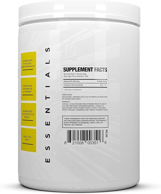 Nutraceuticals Micronized Creatine 100 – 200 Servings, High-Purity & Fast-Absorbing Creatine Monohydrate for Strength, Endurance & Muscle Growth